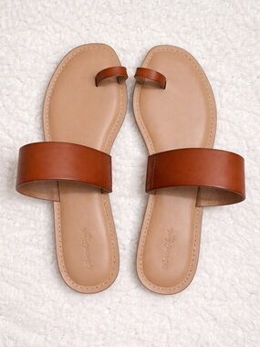 Universal Thread Brown Slide Sandals Memory Foam Size 7.5